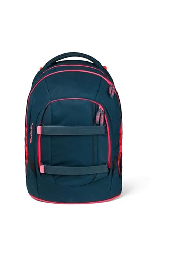 Detalle de Satch Schulrucksack Pack Pink Phantom – Petrol: 30 Liter Vielseitigkeit für Schule und Alltag