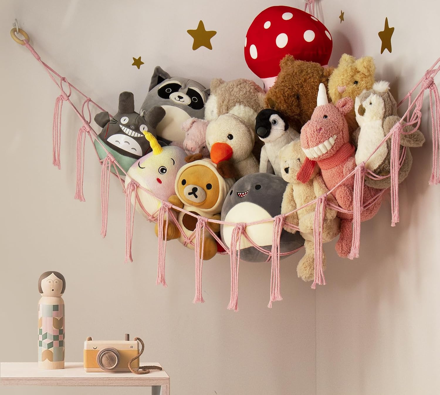 Detalle 2 de Baby Teddy Hammock: Plush Toy Storage Net for Nursery and Kids' Rooms
