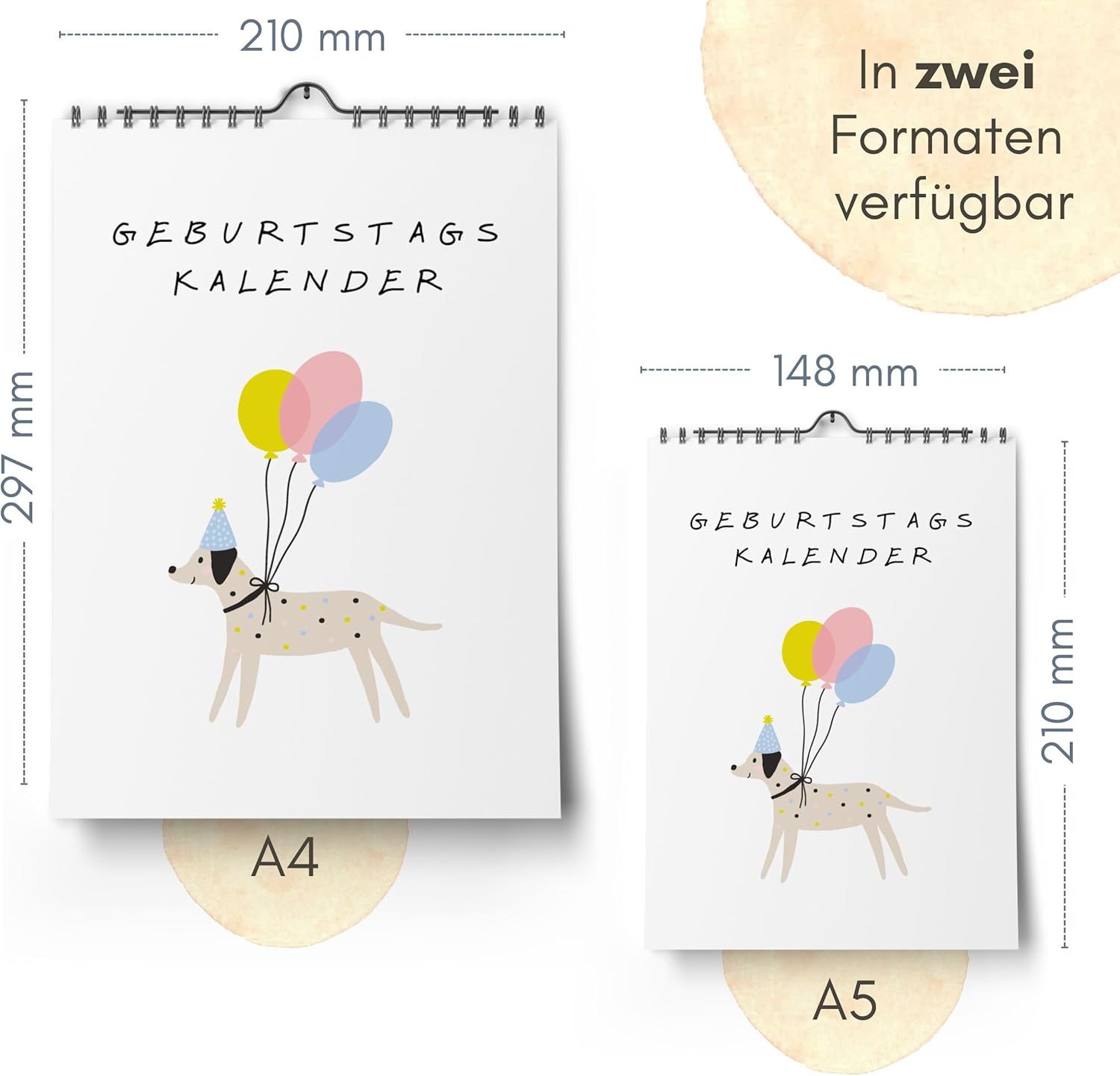 Thumbnail 4 de Geburtstagskalender jahresunabhängig als Dauerkalender (undatiert) – A4 zum Eintragen von Geburtstagen