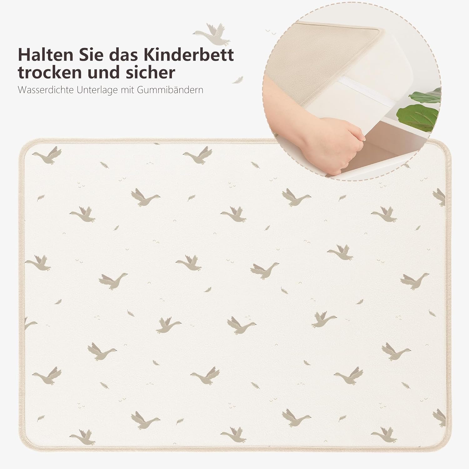 Thumbnail 6 de Susurration 2er Pack wasserdichte Bettunterlagen für Kinder (75x90 cm), waschbar & atmungsaktiv