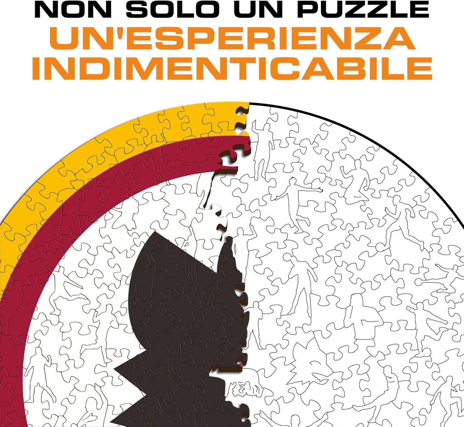 Detalle de Iconic Puzzles Roma Lupetto, puzzle di legno S da 150 pezzi a licenza ufficiale