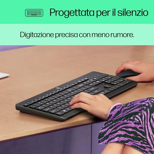 Thumbnail 6 de HP 230 Combo Tastiera e Mouse Wireless: kit affidabile con dongle USB-A a 2,4 GHz
