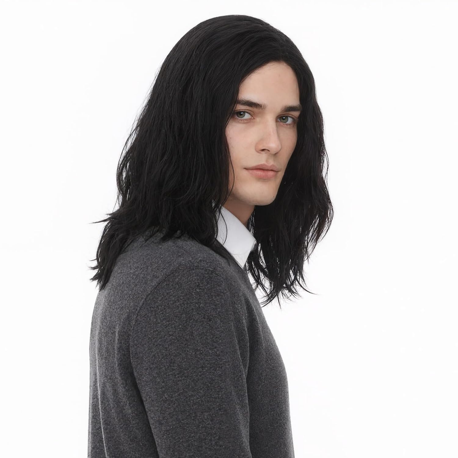 Detalle de REEWES Men's Wig Black