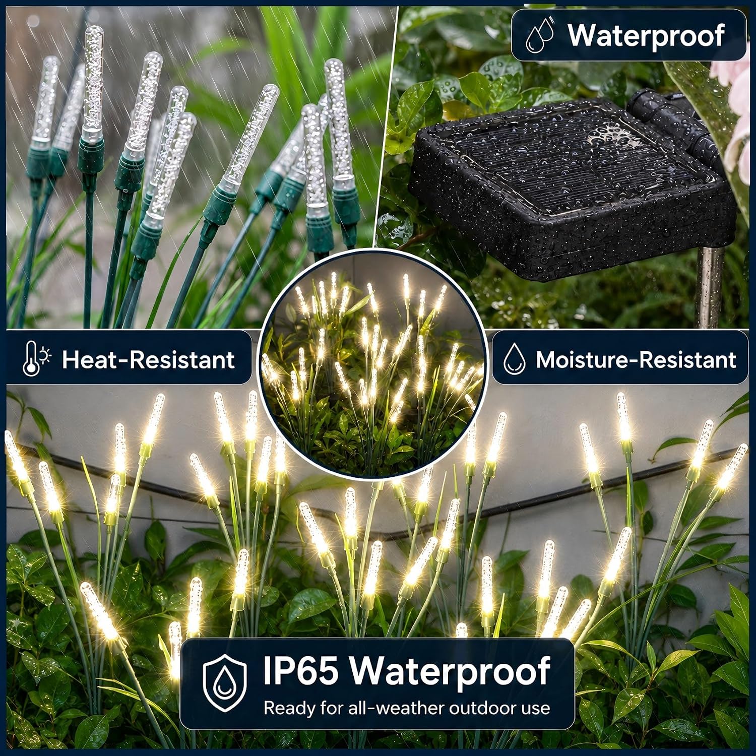 Thumbnail 5 de DooYard Solar Garden Lights 2 Pack: Firefly Acrylic Pathway Lights with Green Stems