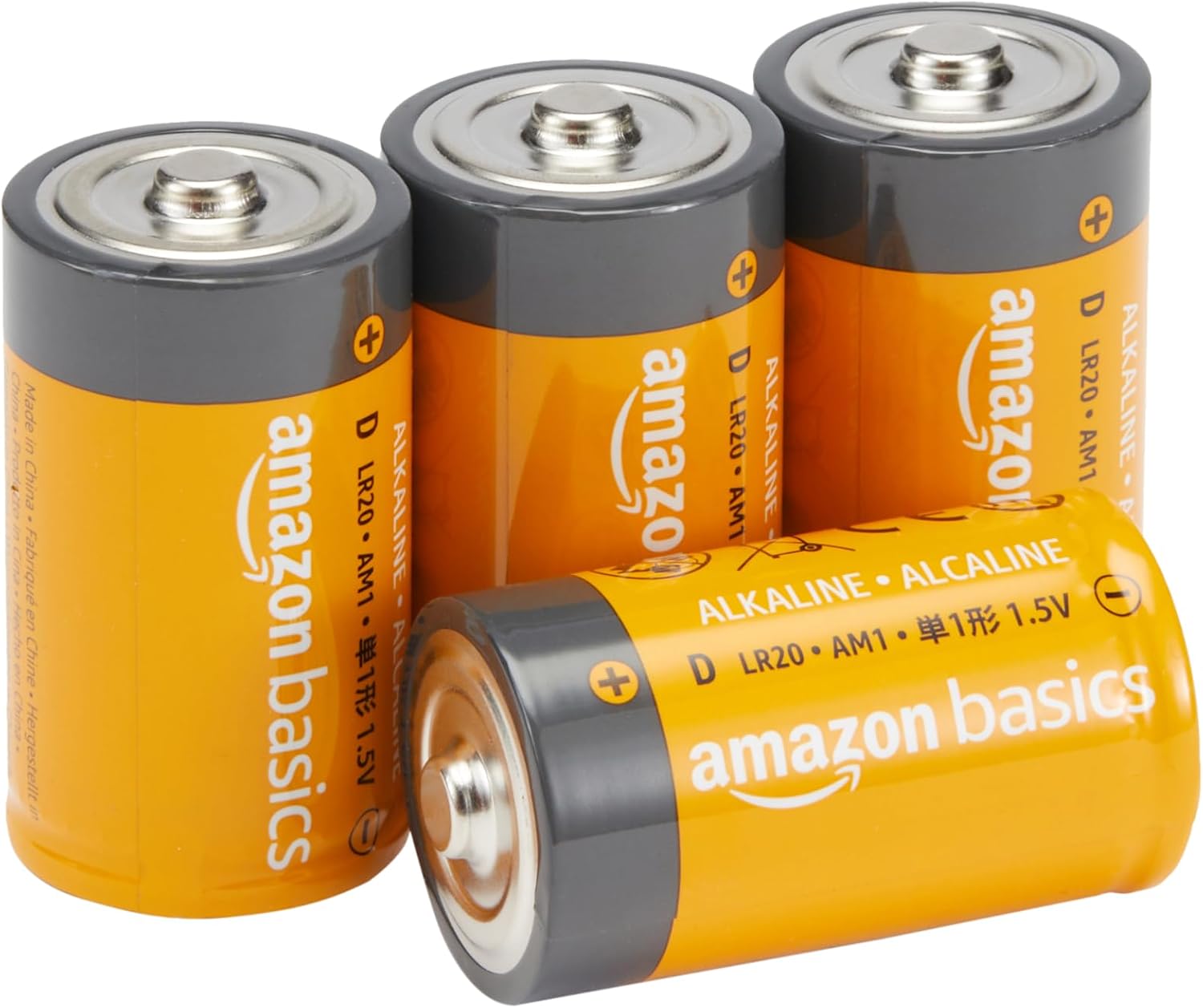 Detalle de Amazonベーシック LR20 単1形アルカリ乾電池 4本セット・1.5V・5年保存