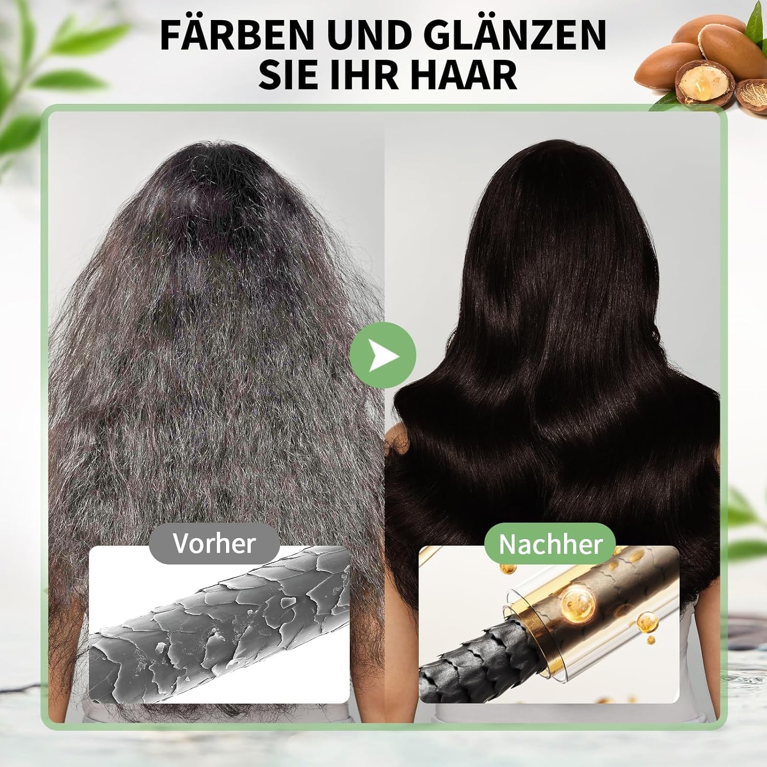 Thumbnail 5 de Haarfarbe Dunkelbraun Haarfärbeshampoo (3-in-1) – deckt graue Haare ab, ohne Ammoniak & Parabene