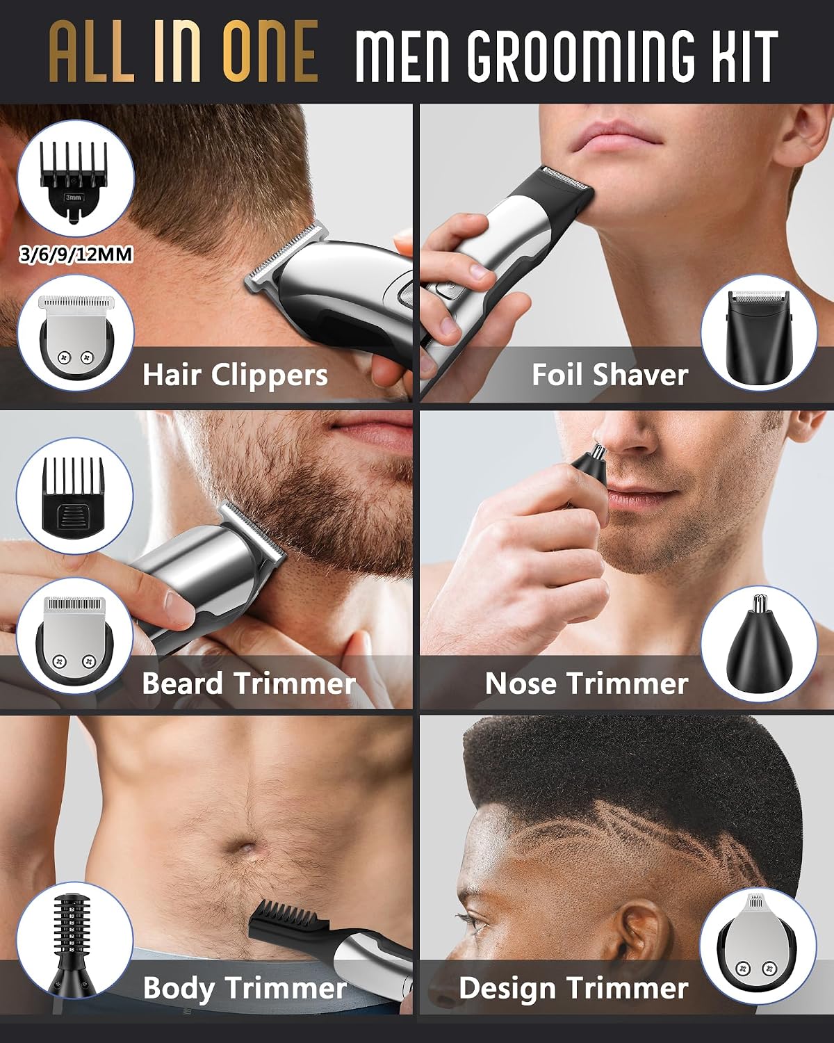 Detalle 2 de Ufree Beard Trimmer 90min 🪒