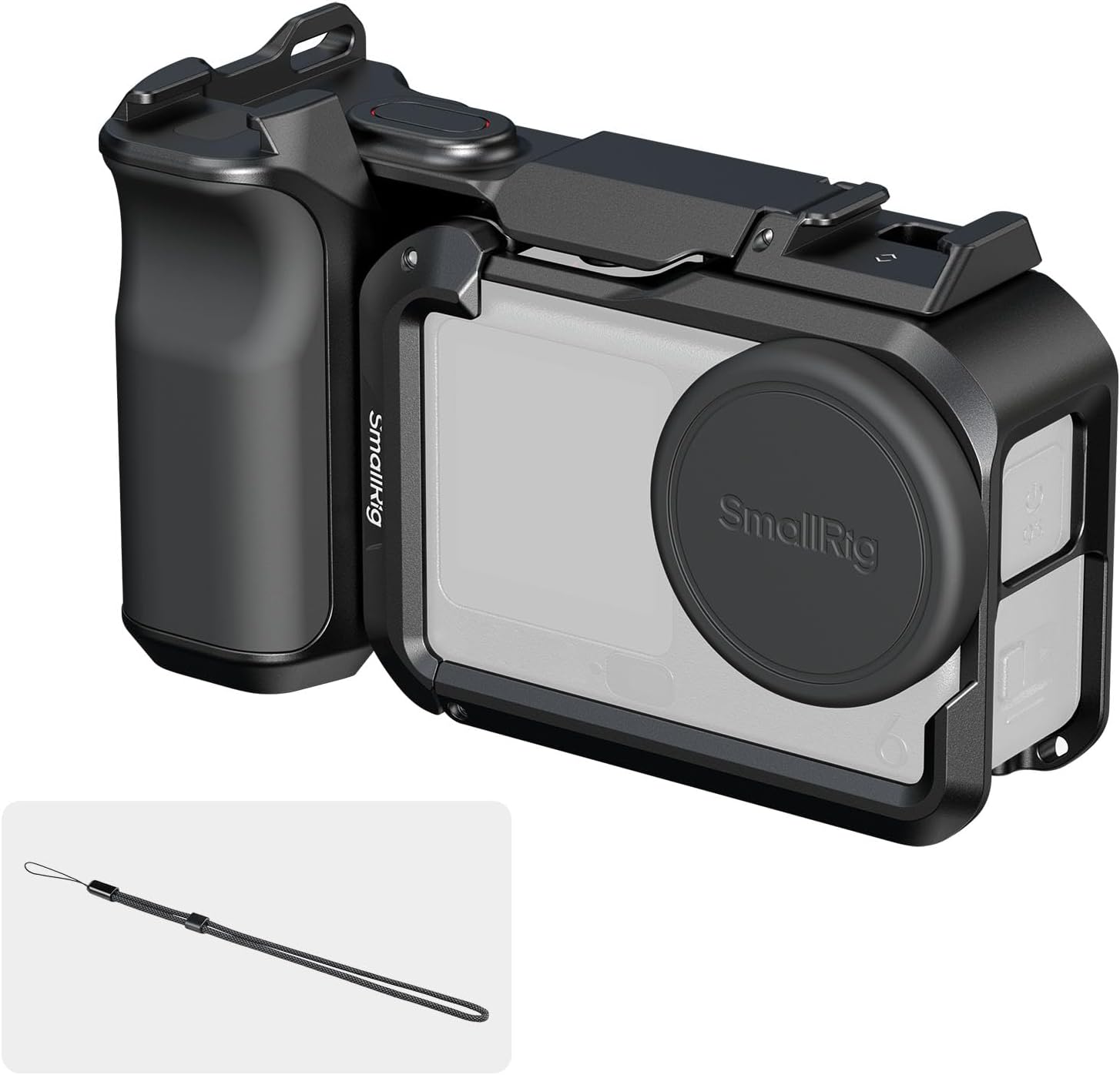 Detalle de SmallRig Kit Impugnatura per DJI Osmo Action 6 con Gabbia in Metallo (6037): stabilità e versatilità per fotografia di strada