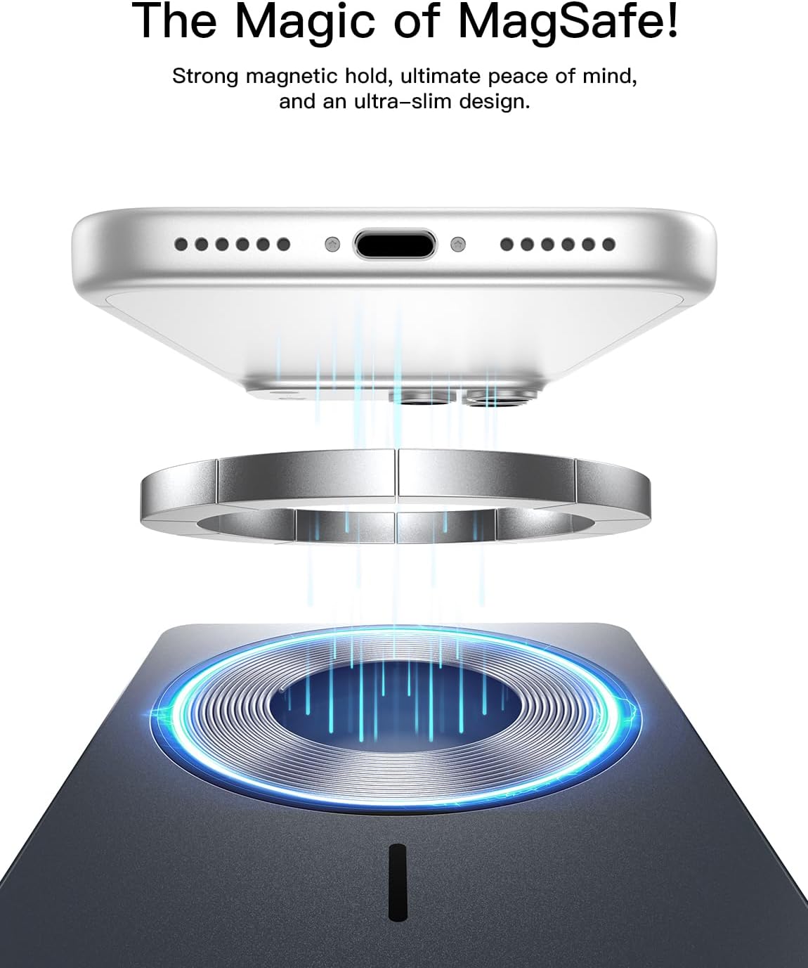 Thumbnail 5 de Bolvunes MagSafe Qi2 power bank (5000mAh) – slim 15W wireless charging with Type-C