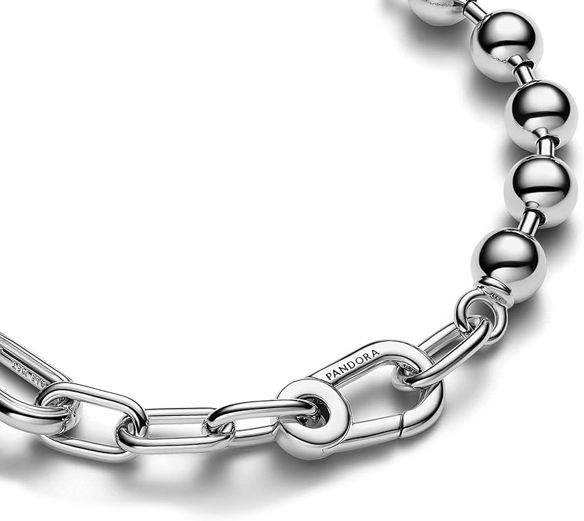 Thumbnail 1 de PANDORA ME Pulsera de plata de ley con cuentas y eslabones, 3 💍