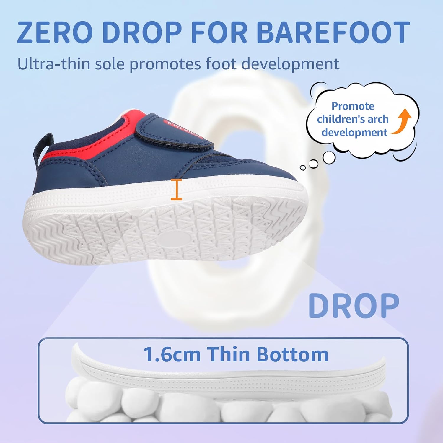 Detalle 1 de STQ Toddler Sneakers with Zero-Drop Sole
