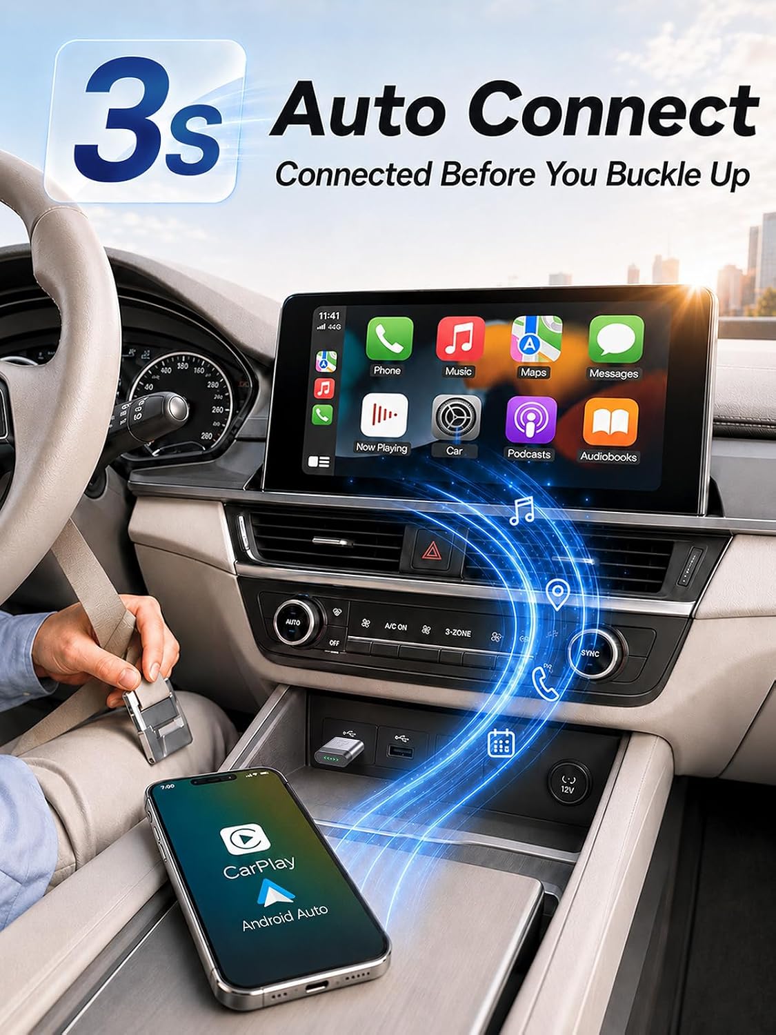 Thumbnail 6 de Wireless CarPlay Adapter with Gold-Plated USB Connector