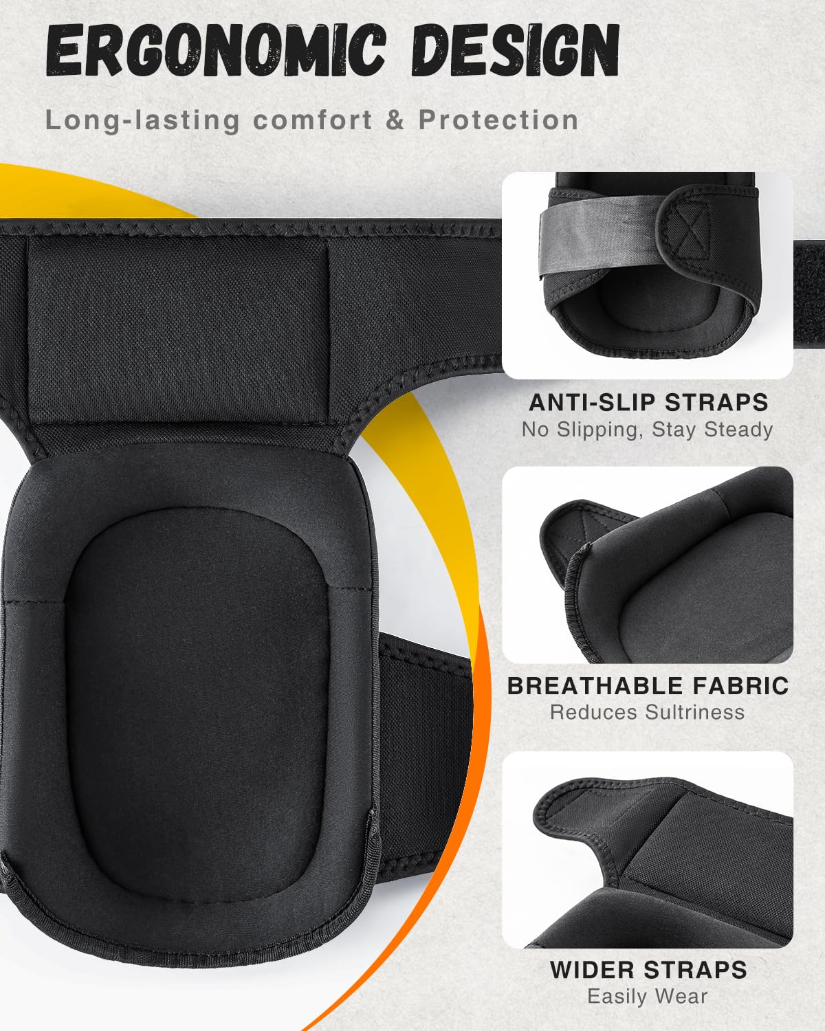 Detalle de IPSXP Professional Knee Pads with Double Gel Cushion