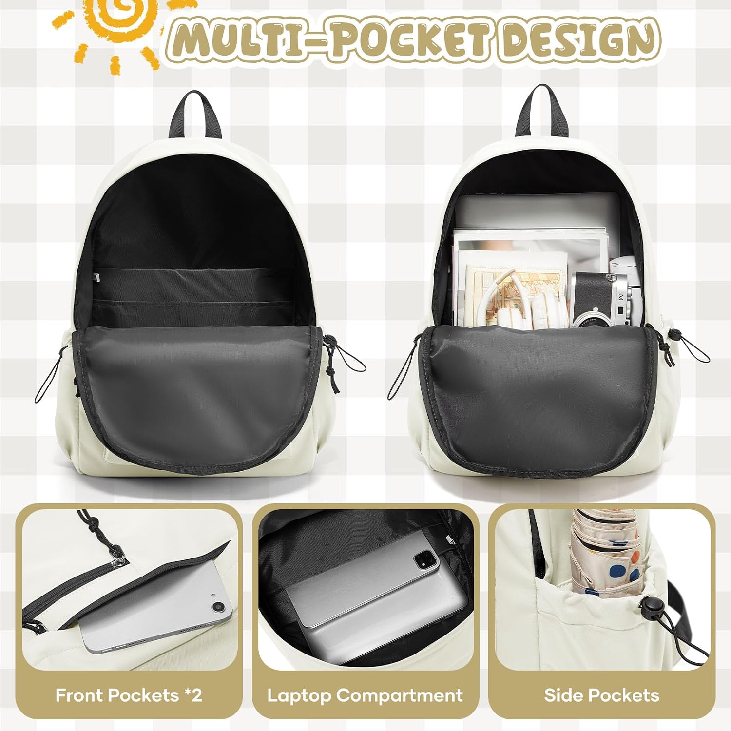 Detalle 2 de WEPLAN School Backpack 19L for 14in laptop