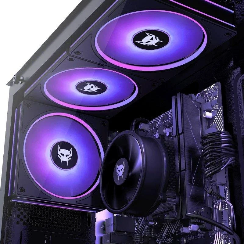 Detalle de BEASTCOM Q3: PC sobremesa con Ryzen 5, 8 GB RAM, 512 GB SSD y set gaming 24