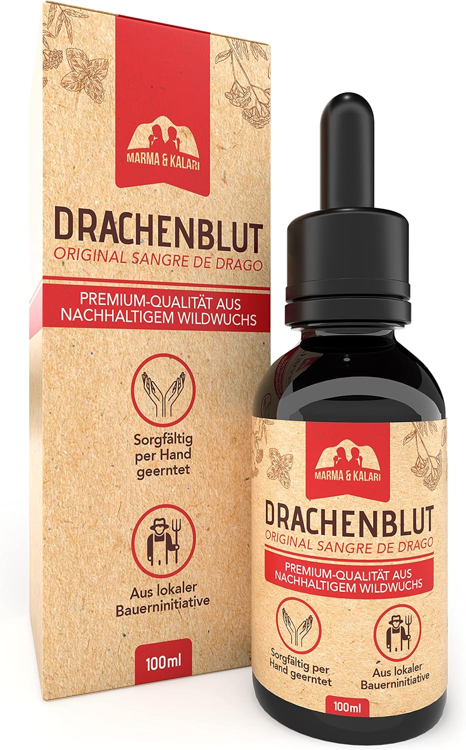 Detalle de Premium Drachenblut 100 ml – 100% reines Naturprodukt aus amazones Regenwald