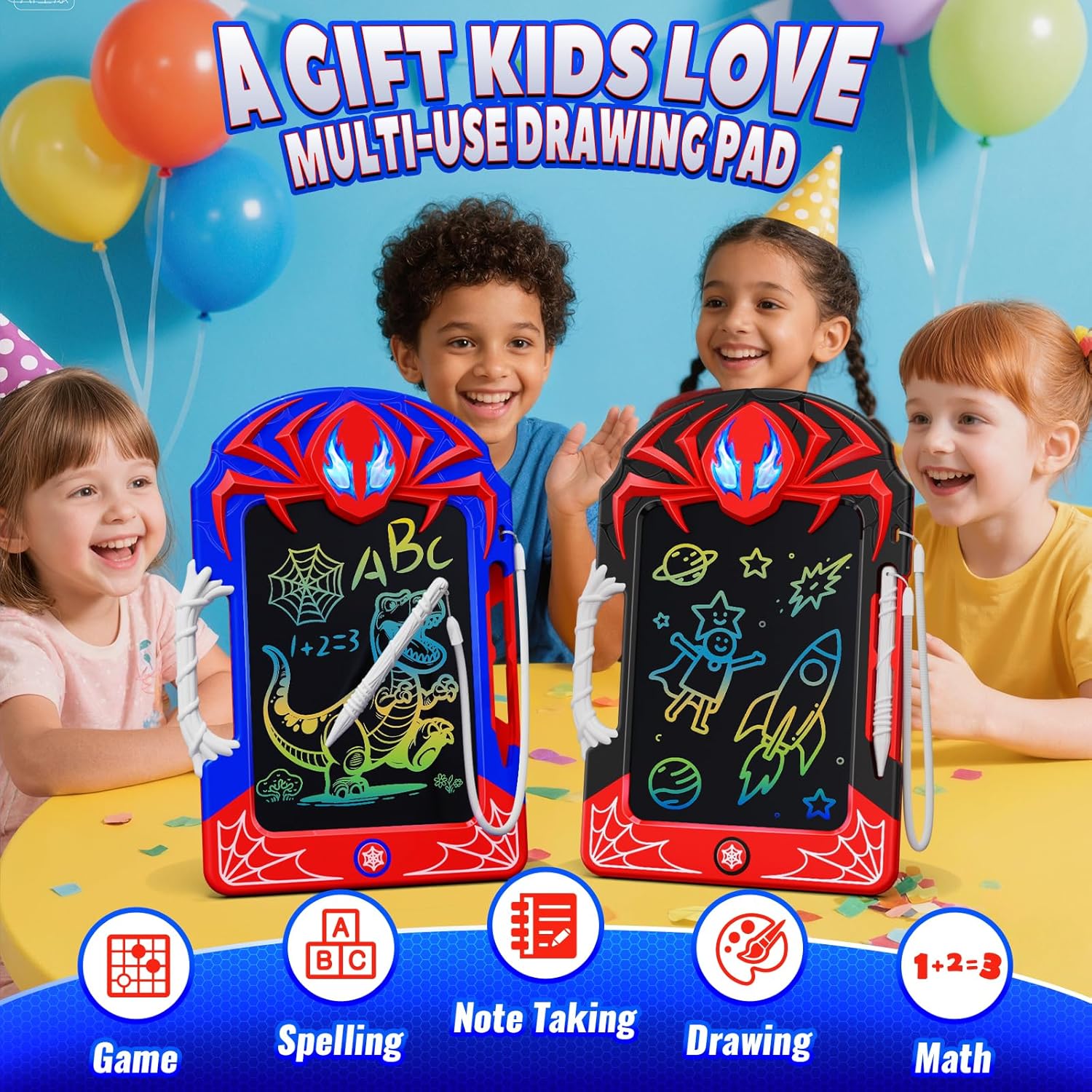 Thumbnail 6 de Mirthigig Tavoletta Grafica con Penna a Ragnatela e Impugnatura antiscivolo (set da 2)