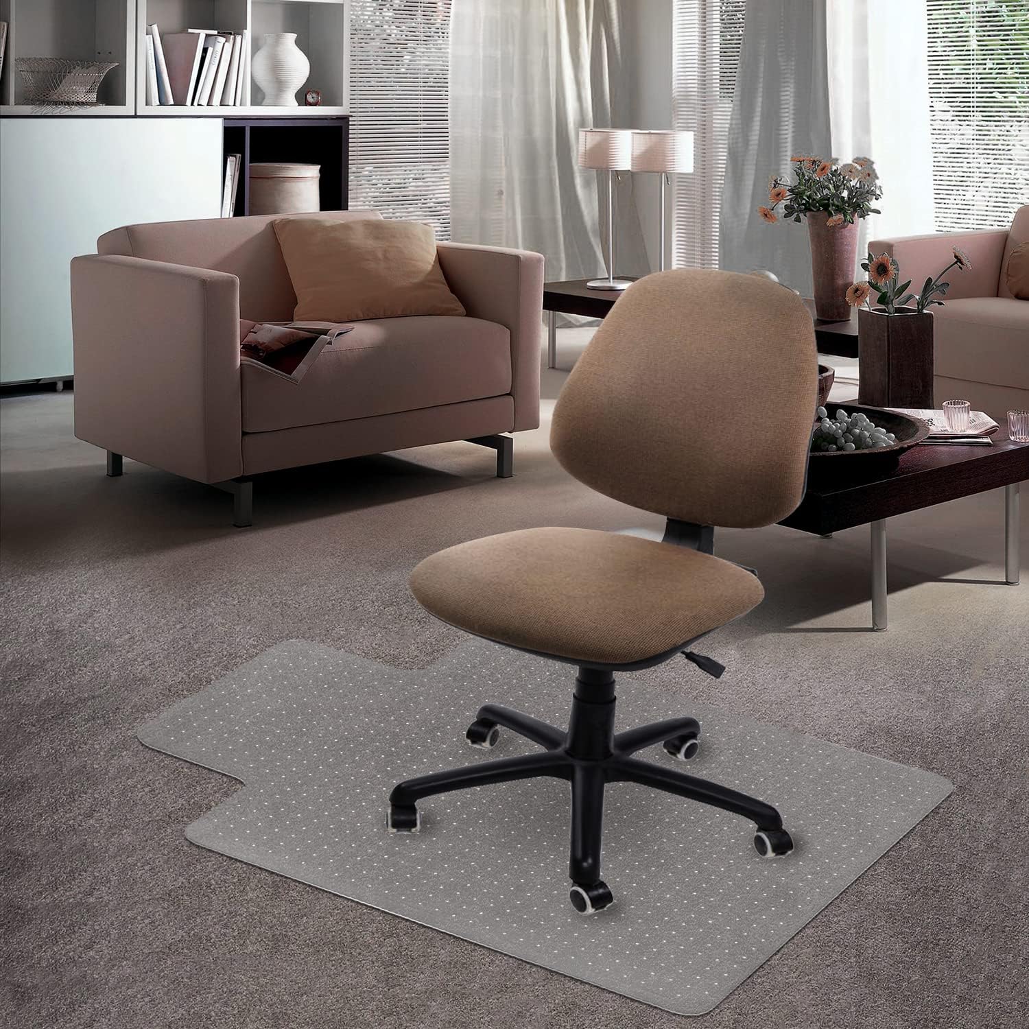Kuyal carpet chair mat 48 x 36 inch
