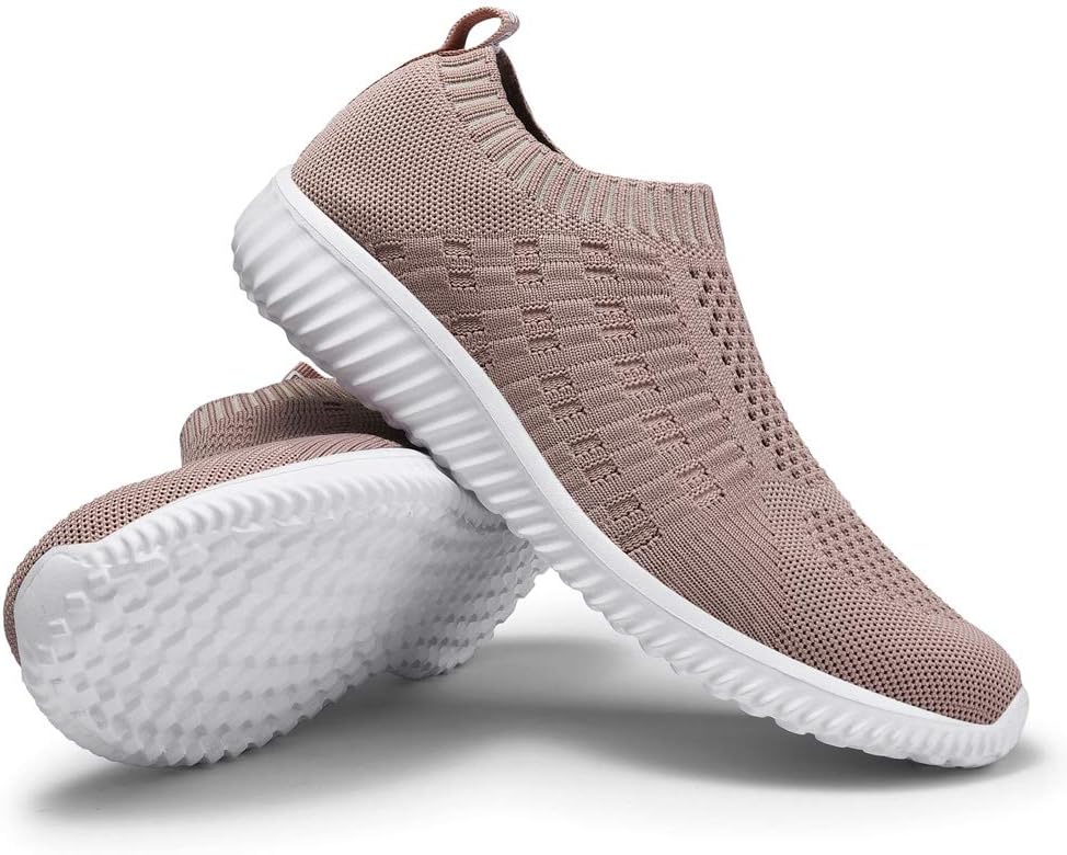 Detalle de TIOSEBON Ladies Breathable Mesh Running Shoes: Lightweight, Easy On/Off Trainers