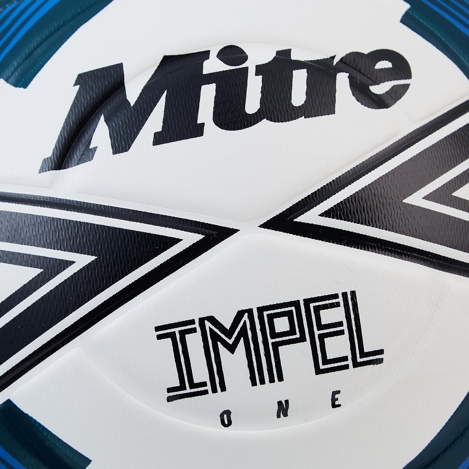 Thumbnail 4 de Mitre Impel One 24 Football (White/Black/Tidal Teal) – Size 5