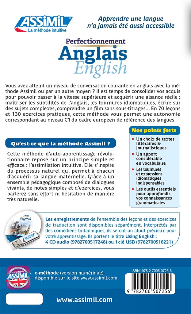 Detalle 2 de Perfectionnement Anglais – illustrerad tryckt bok för engelska språkstudier