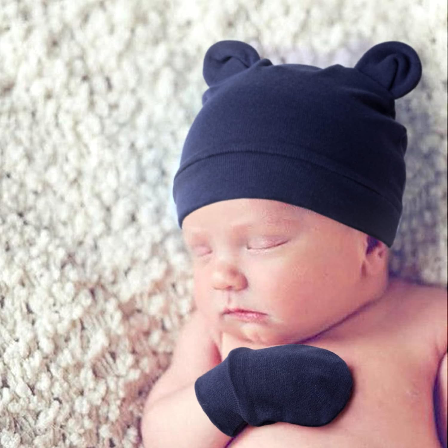Thumbnail 2 de DRESHOW Newborn Beanie Hat and Gloves