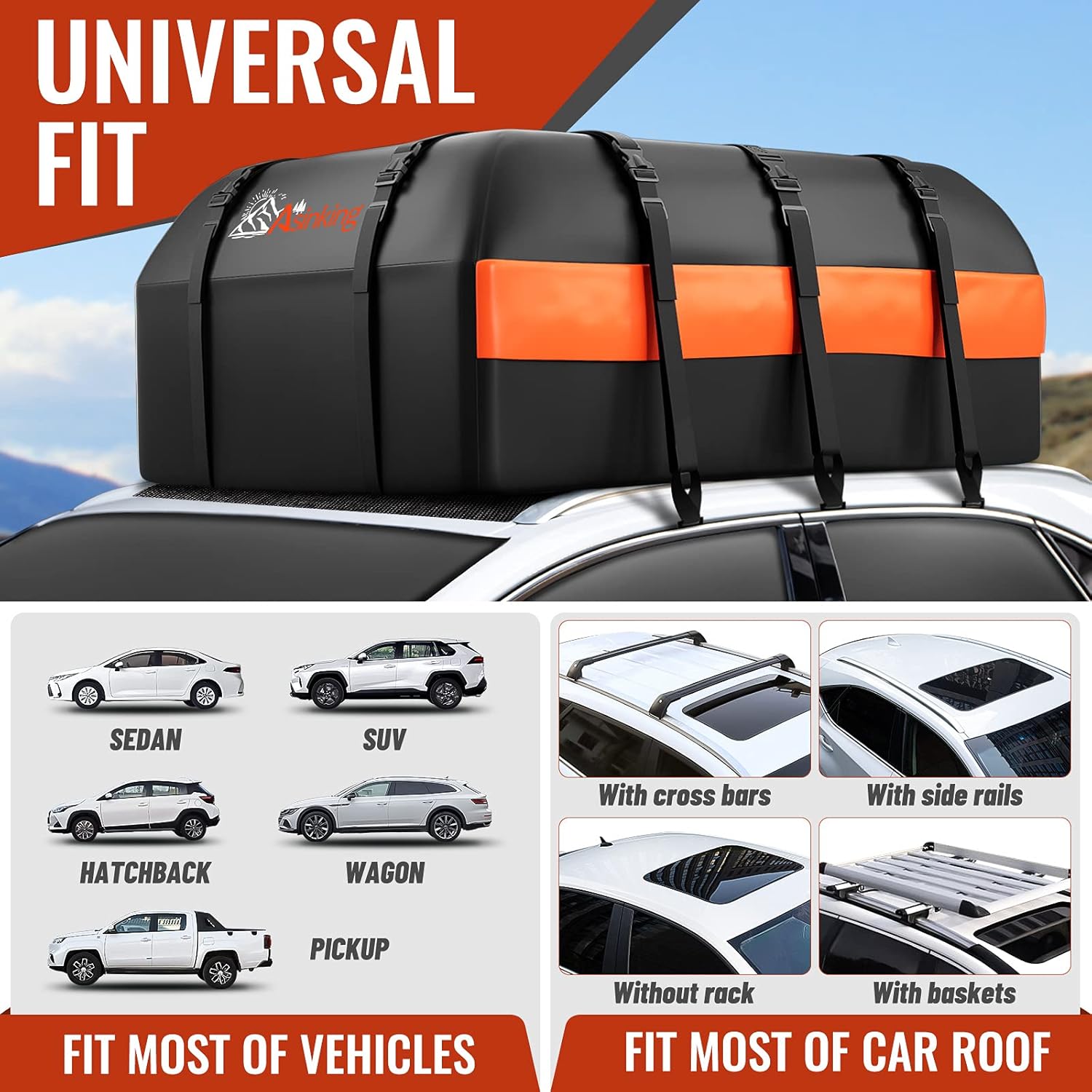 Thumbnail 4 de Rooftop Cargo Carrier Bag 21 cu ft