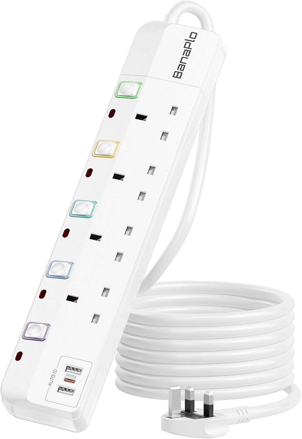Detalle de 3M Extension Lead with USB Slots and PD 20W