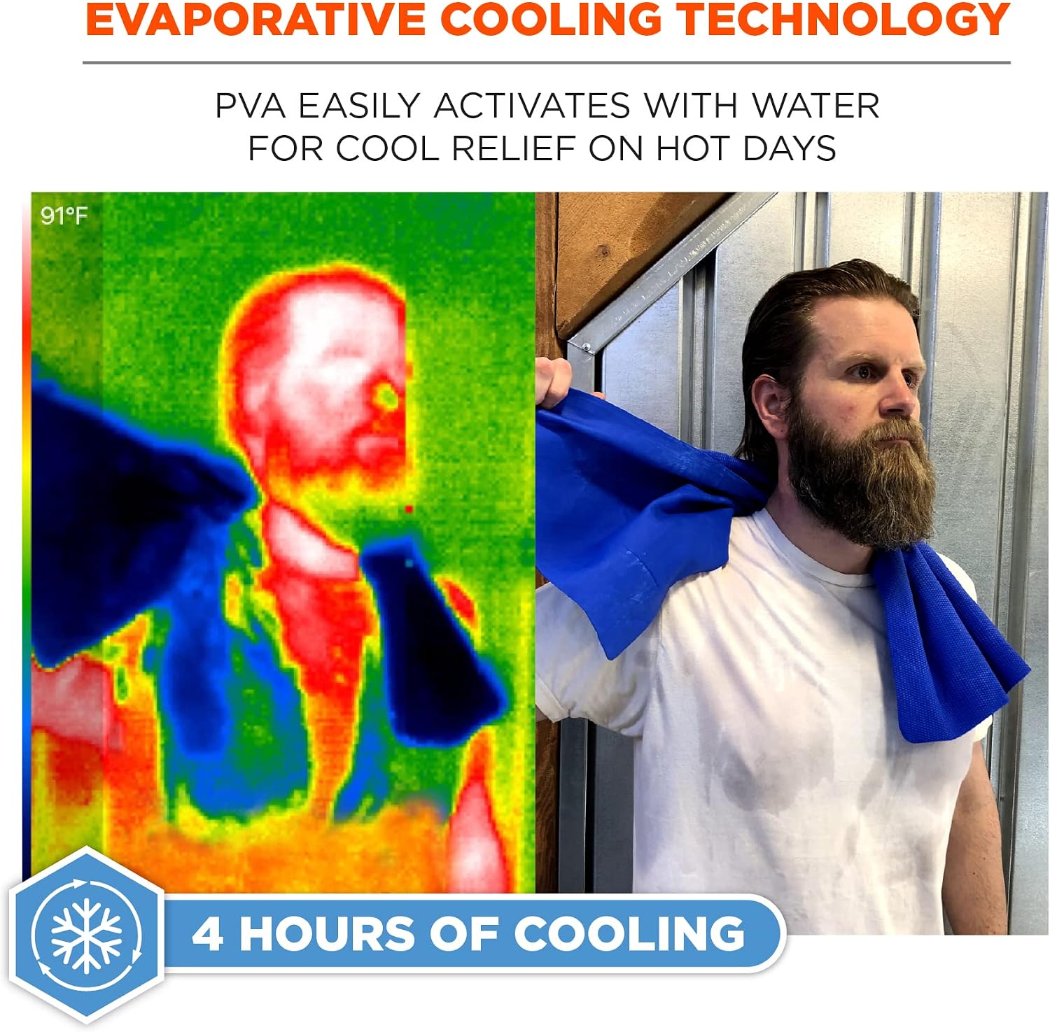 Detalle 2 de Ergodyne Cooling Towel, 29.50 x 13.00 in