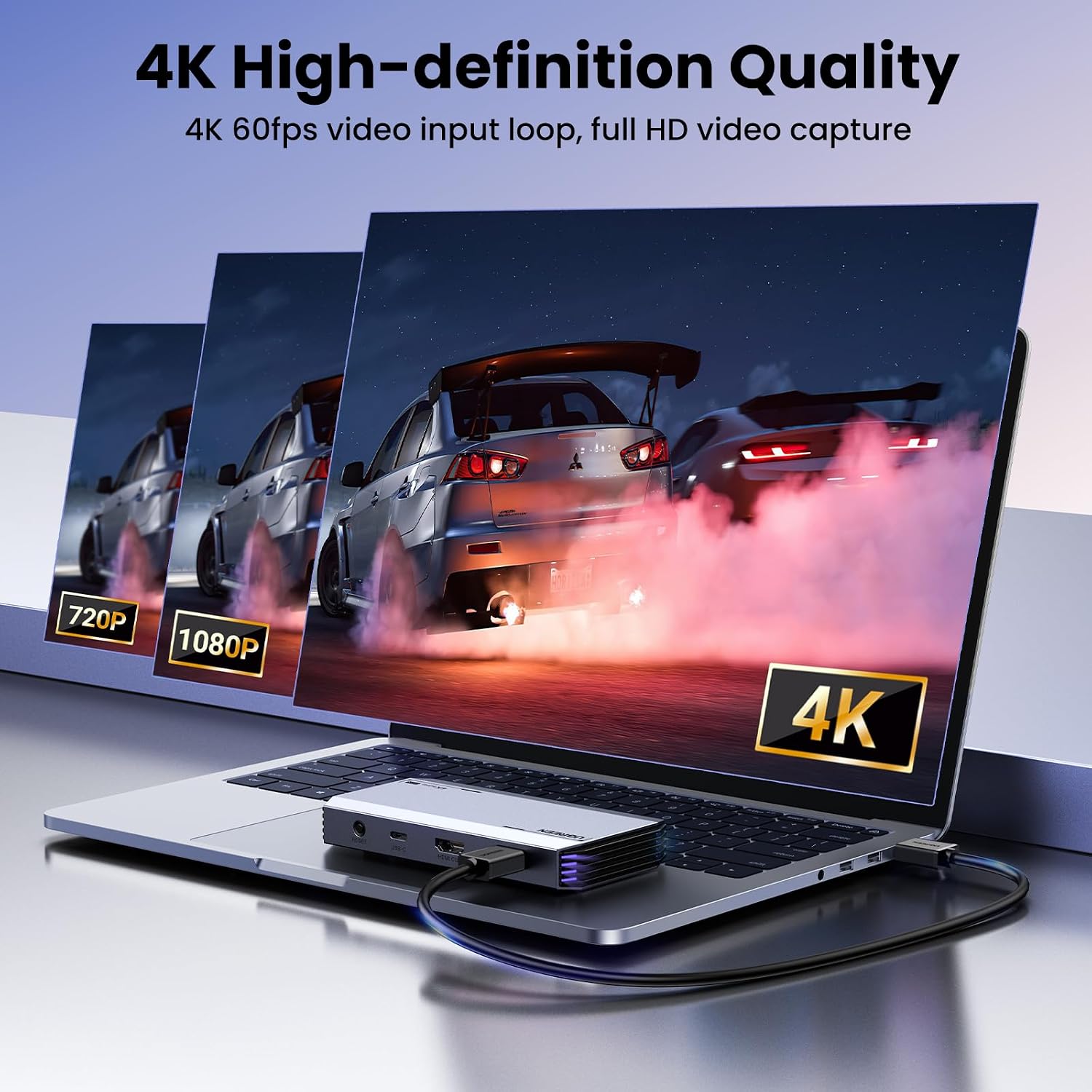 Thumbnail 4 de UGREEN 25173 4K-video-opnamekaart met HDMI-loop-out en USB-C