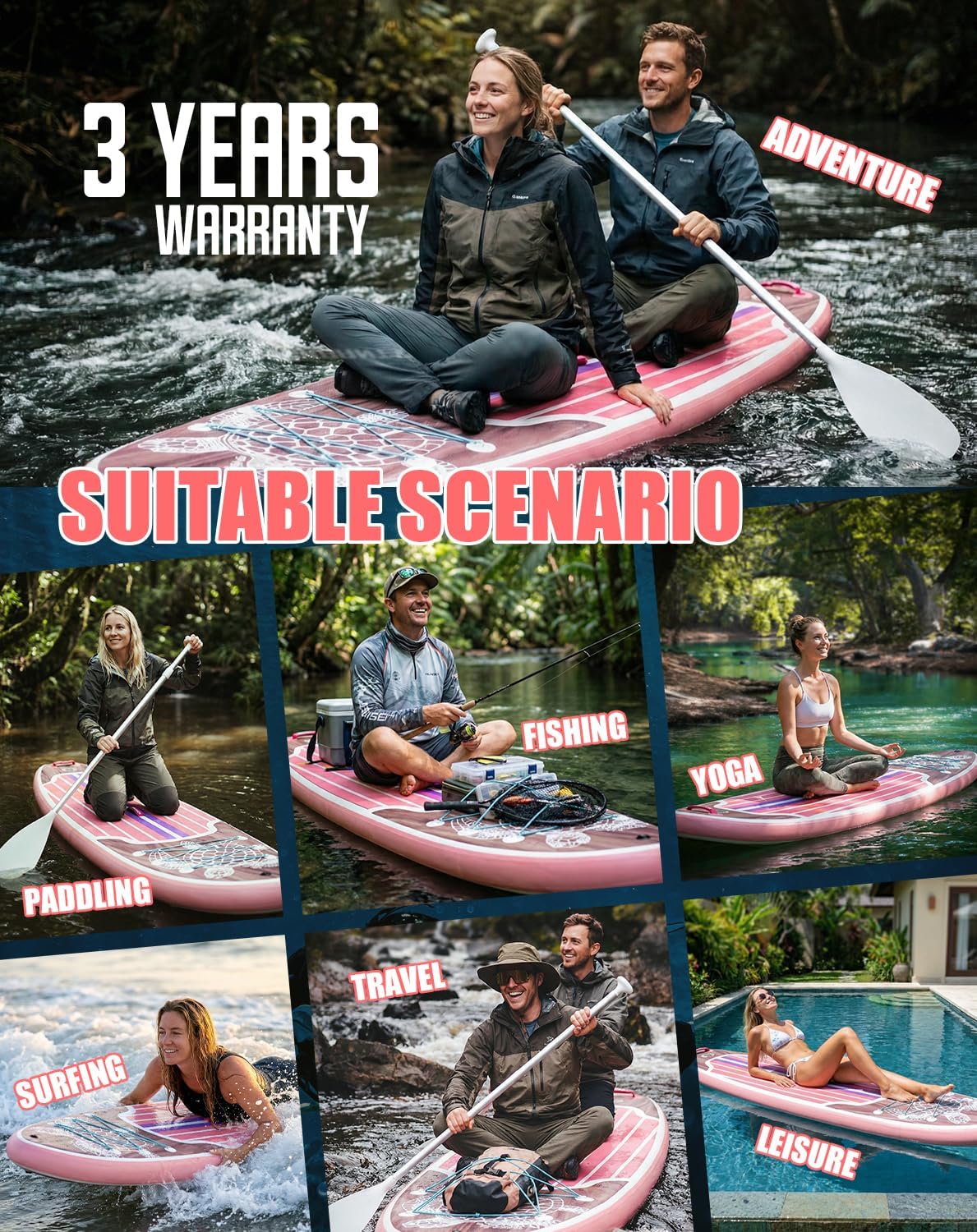 Thumbnail 5 de Tuxedo Sailor 10'6"/11' Inflatable Stand Up Paddle Board with Accessories