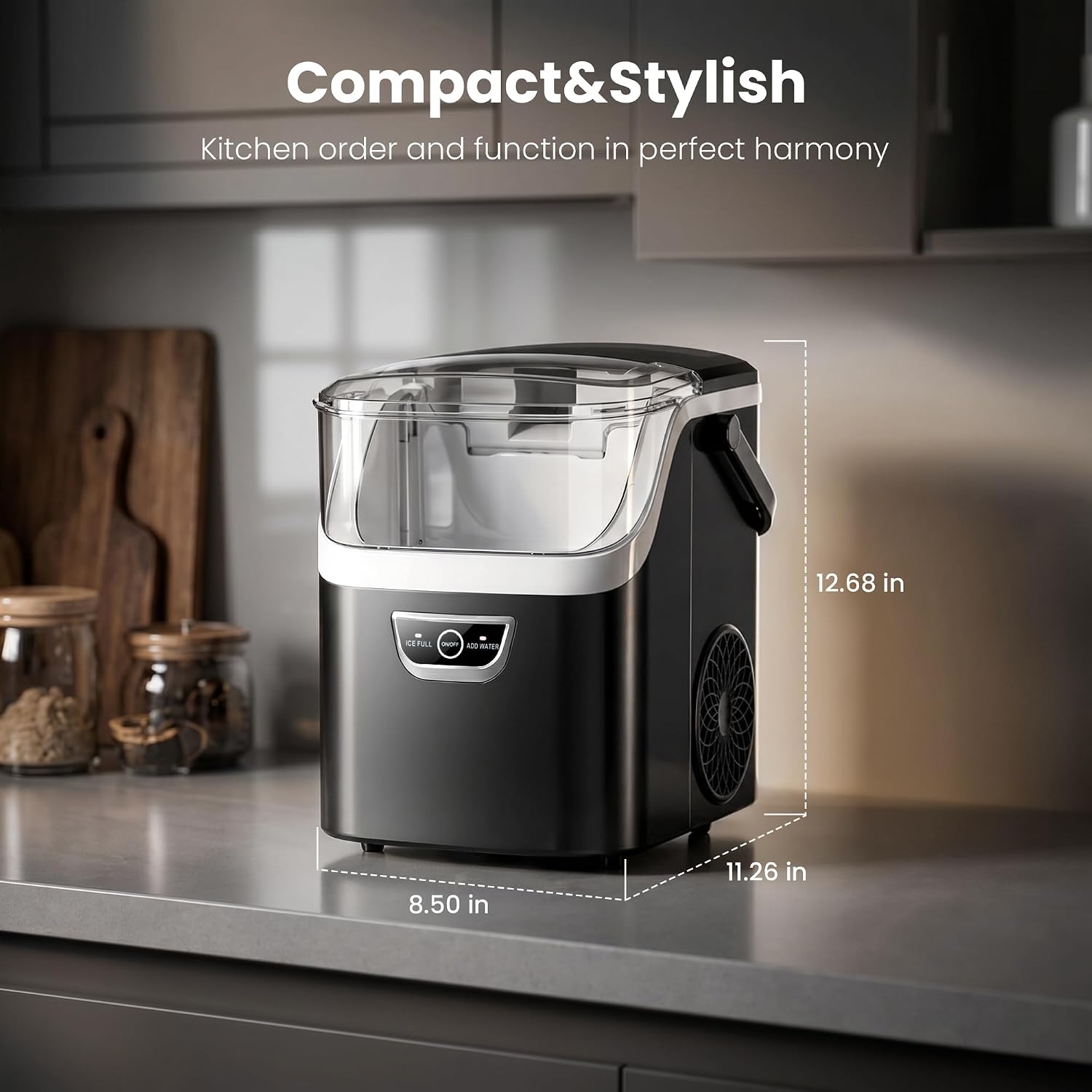 Thumbnail 6 de AGLUCKY ICE MAKER Countertop Nugget Ice Maker, 35 lb/Day, Self-Cleaning