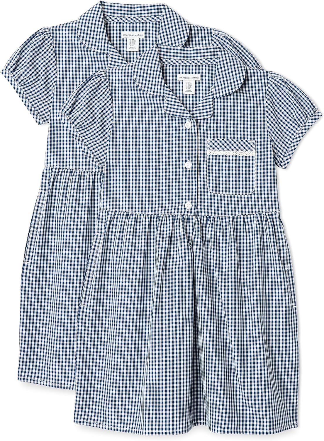 Thumbnail 6 de Amazon Essentials Girls' Gingham School Uniform Dress, Pack of 2