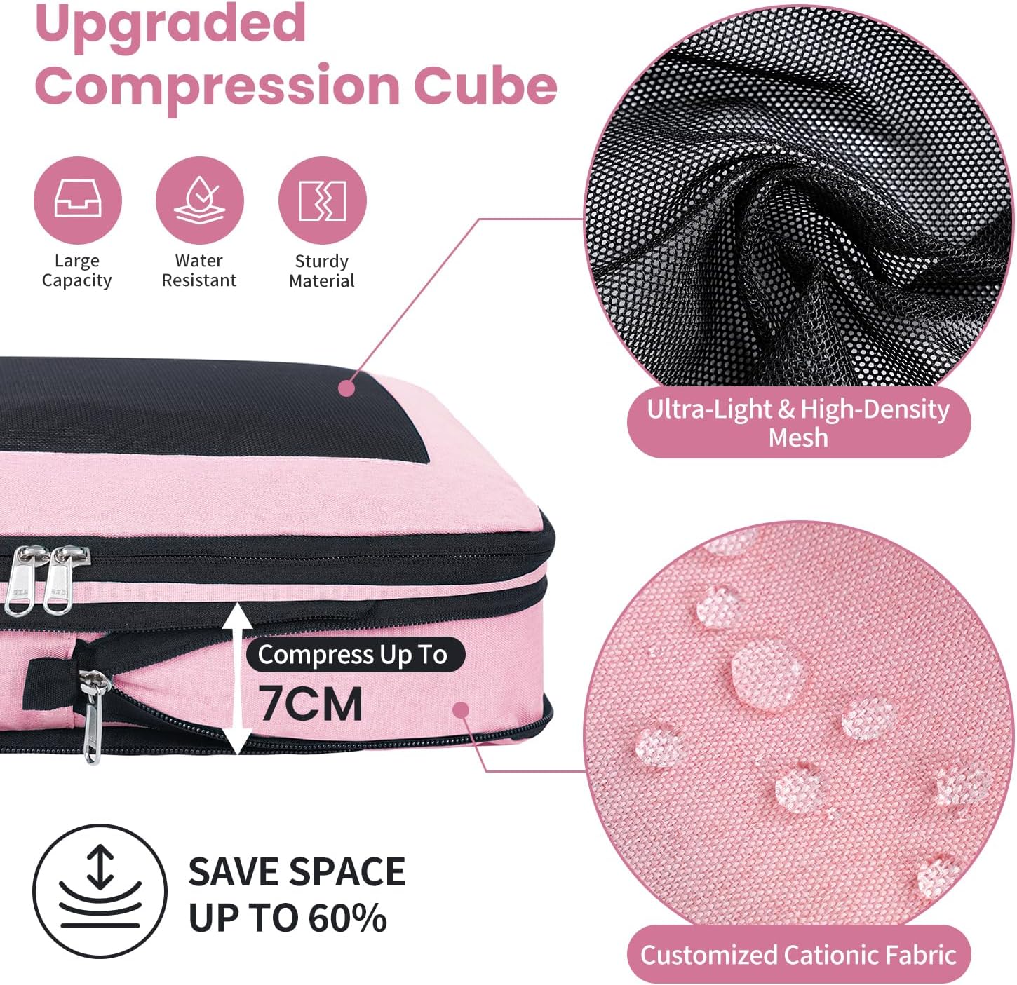 Thumbnail 1 de Prezon Compression Packing Cubes for Travel — Lightweight, Durable Luggage Organizers