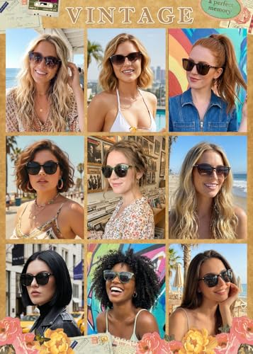 Detalle de FIMILU 2 Packs Sunglasses for Women: Polarized UV400 Protection