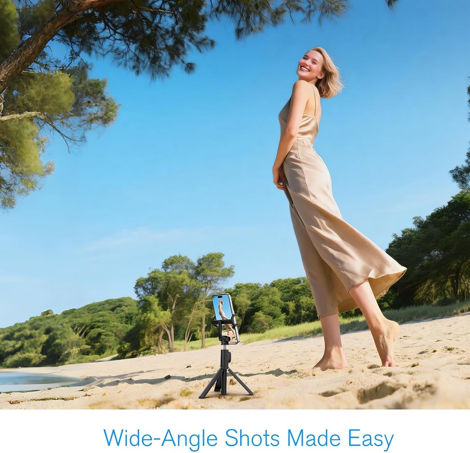 Thumbnail 1 de LUCKSKY Vlog Selfie Monitor Screen for iPhone — 4K 60fps, Wireless Mirroring, Remote, Magnetic Fixation