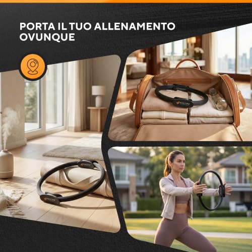 Detalle de Cerchio Pilates Ring Fit di MANTRA SPORTS – Anello Pilates da 33 cm per cosce interne, pavimento pelvico e allenamento domestico