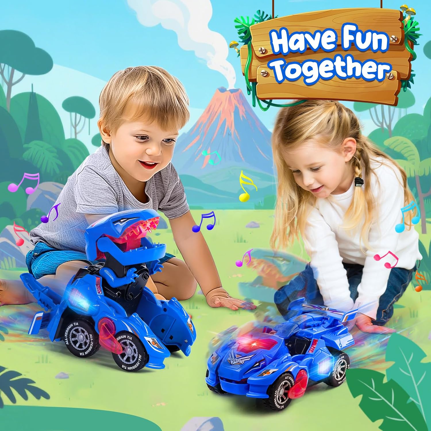 Thumbnail 5 de Yellcetoy Dinosaur Transforming Car toy