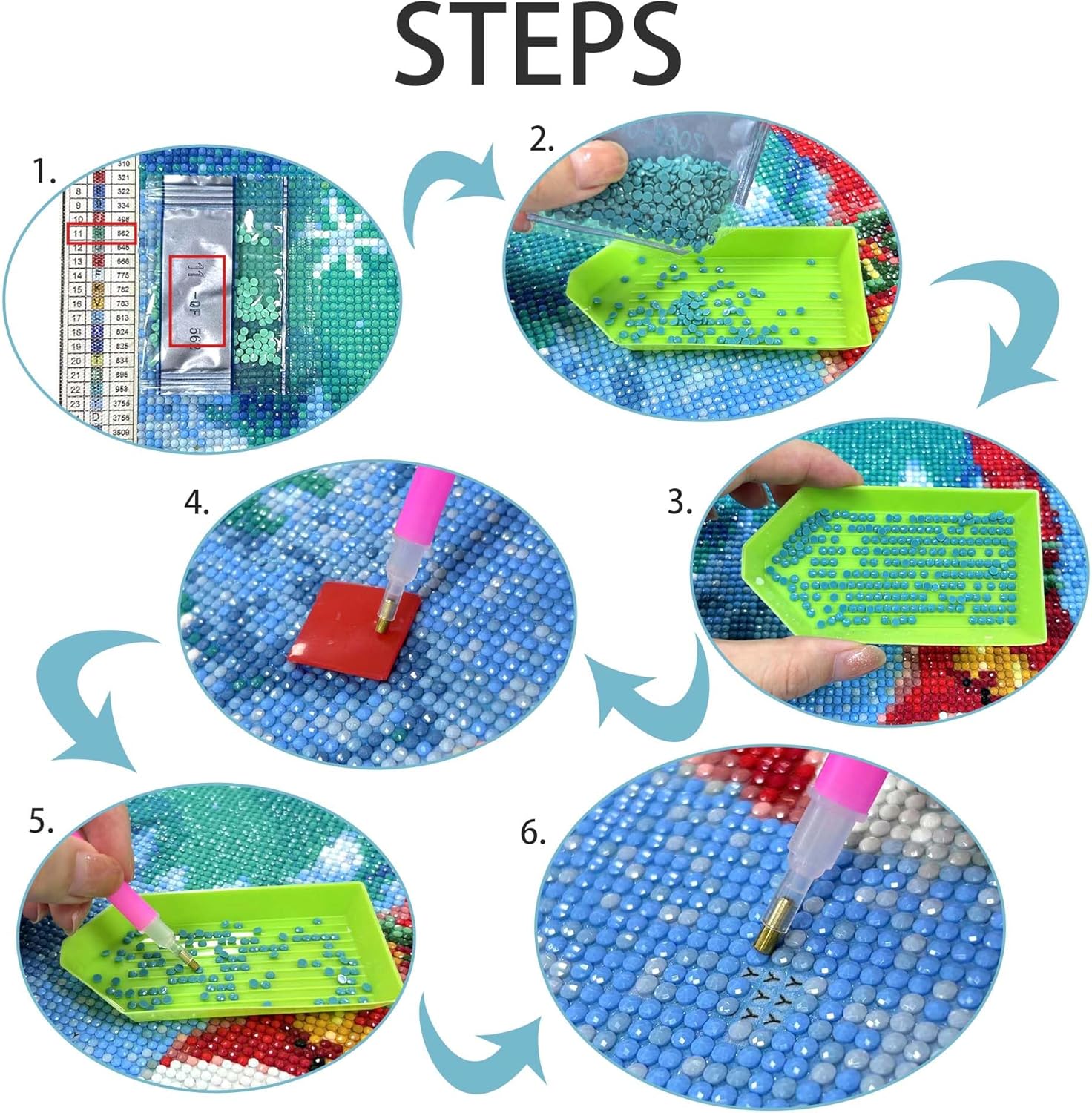 Thumbnail 4 de VAIIEYO Hummingbird 12x12 inch diamond painting kit 🎨