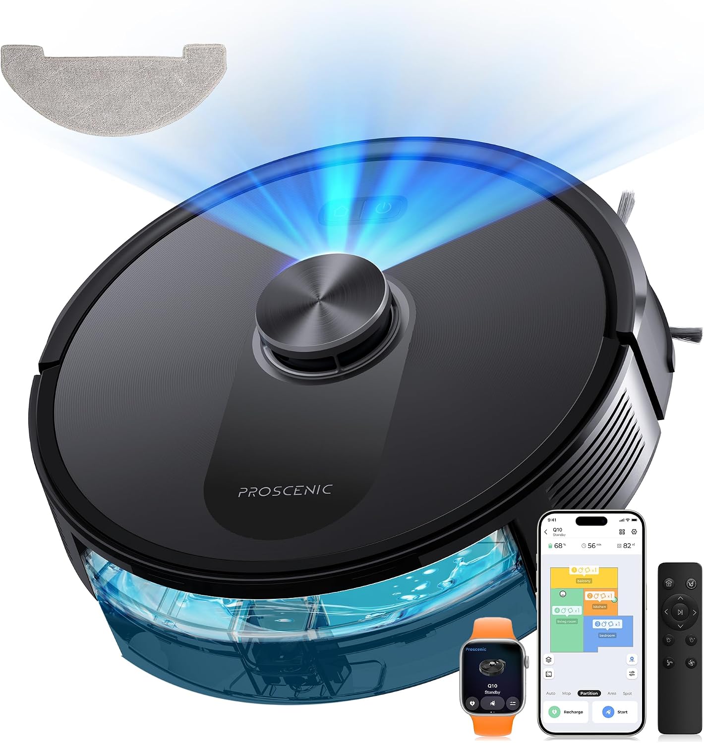 Detalle de proscenic Q10 Robot aspirateur 8000 Pa