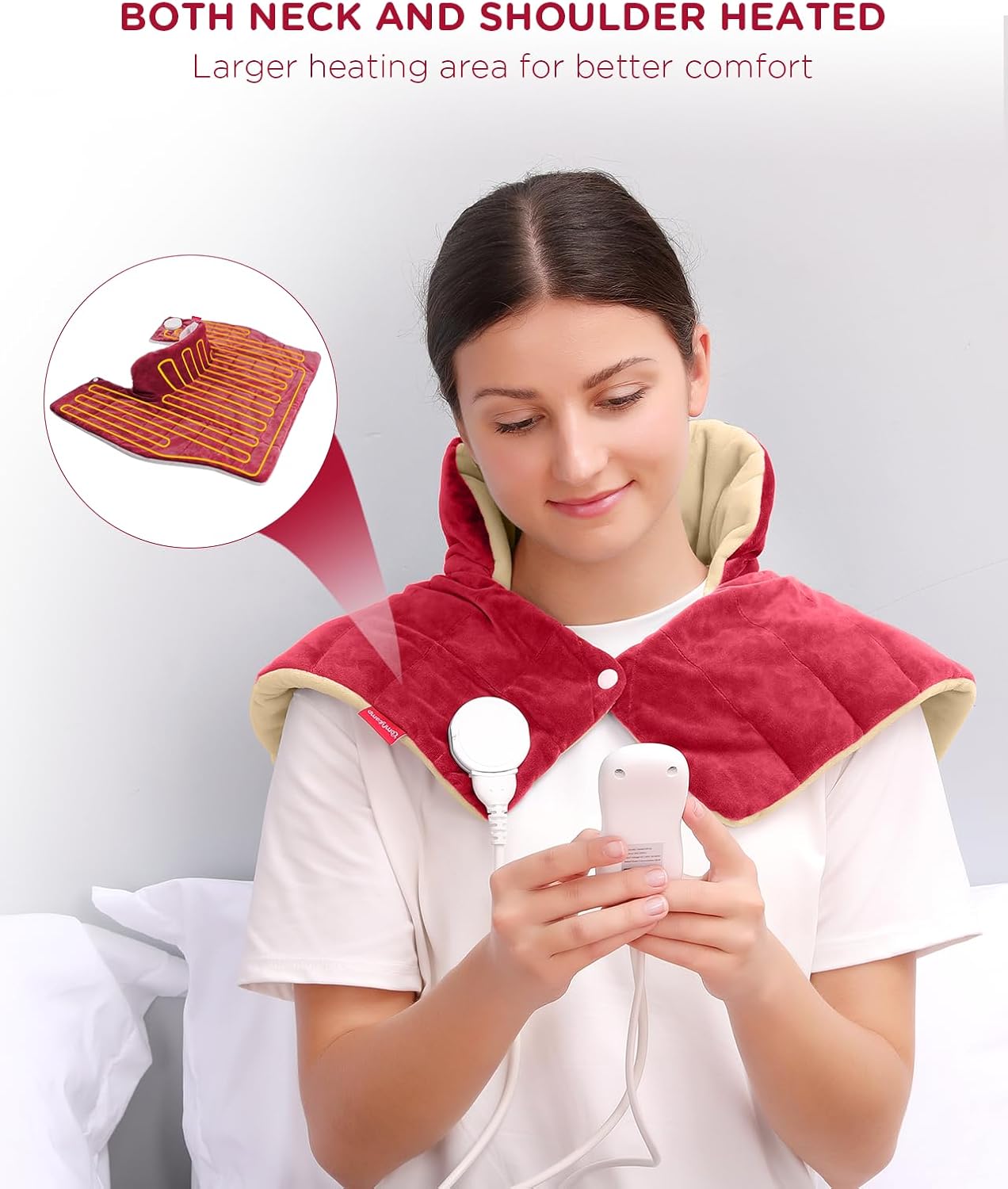 Thumbnail 4 de Comfytemp K9015 Weighted Heating Pad for Neck, Shoulders & Back