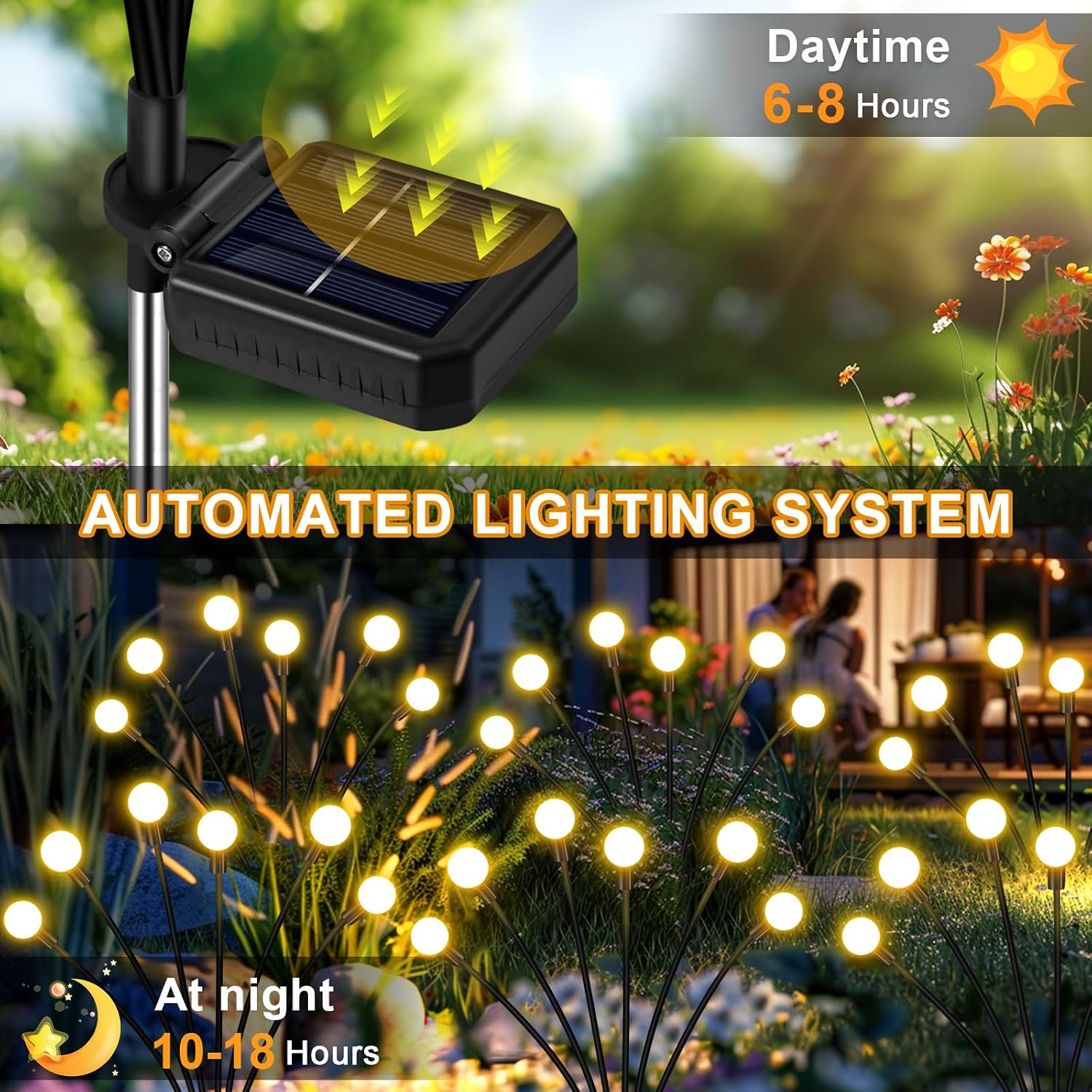 Detalle 1 de NBQQ Solar Garden Lights 8-Pack
