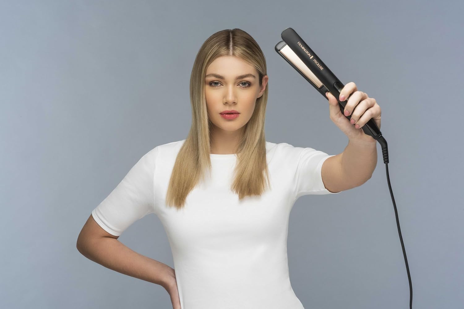 Thumbnail 4 de Remington PROluxe Midnight S9100B – lisseur à cheveux avec plaques céramique étroites 110 mm