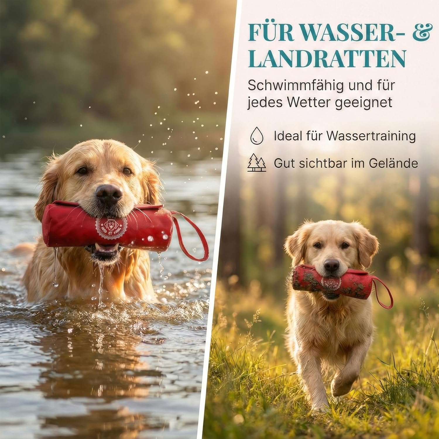 Thumbnail 4 de HUND IST KÖNIG Futterdummy für Hunde – Apportierbeutel Training, universal 0,7 L, inkl. Trainings-eBook