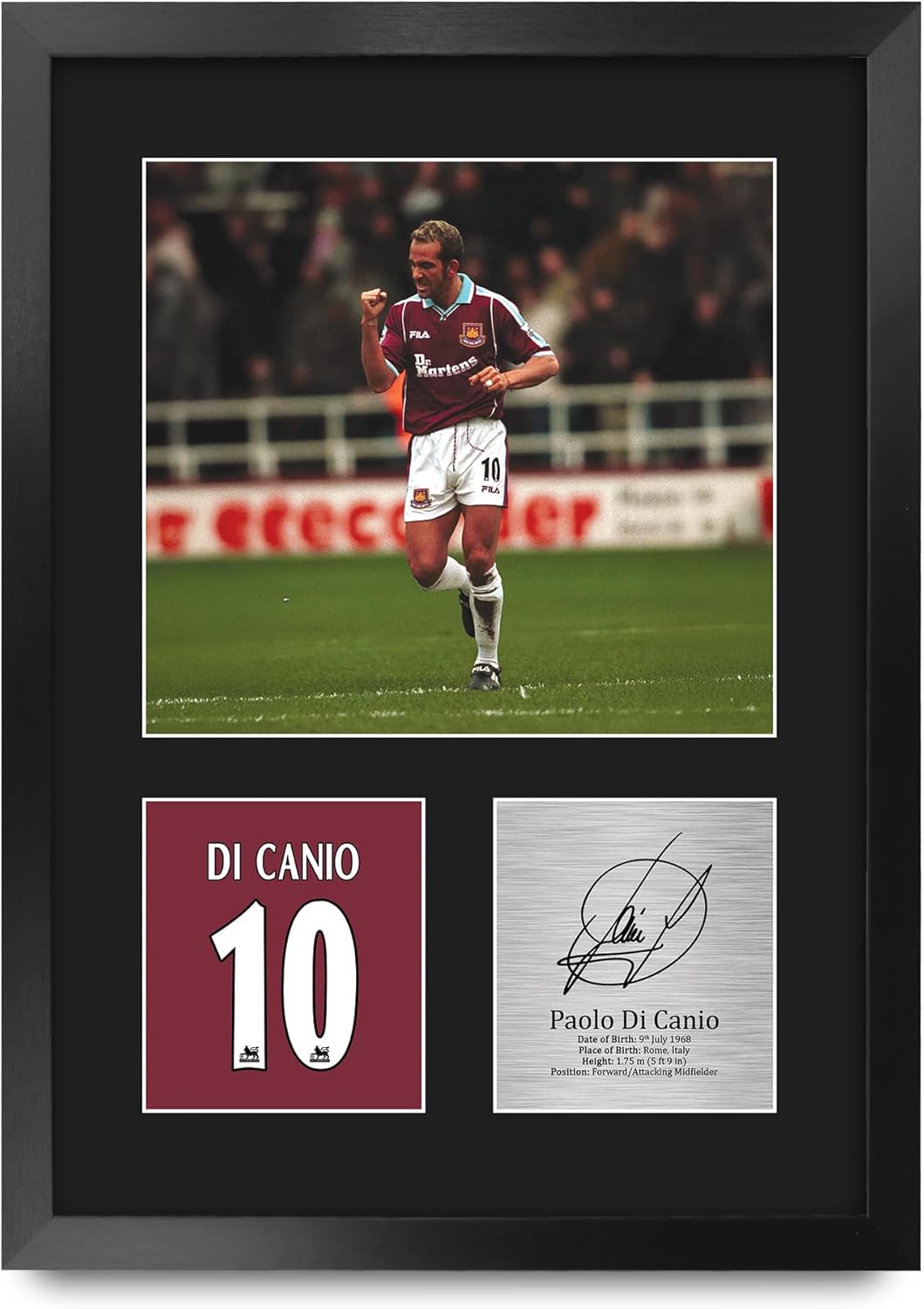 Thumbnail 3 de HWC Trading Paolo Di Canio signed autograph A4 portrait framed print picture gift