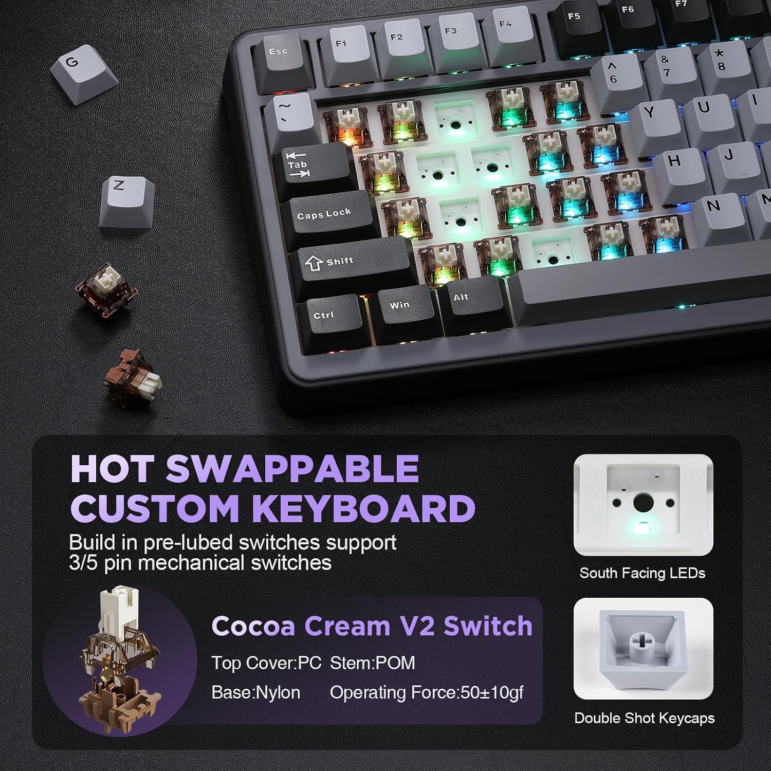 Thumbnail 4 de YUNZII B75 75% Mechanical Keyboard