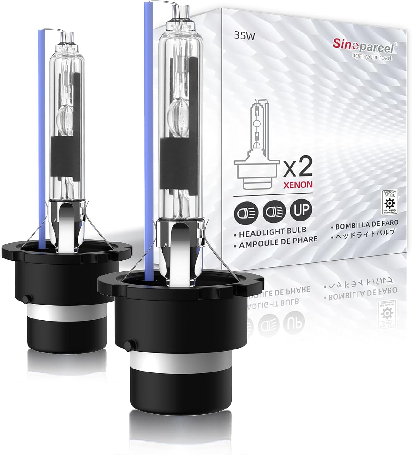 Thumbnail 6 de Sinoparcel D1S Xenon HID Bulb (35W, 8000K) – Pack of 2 for D1S/DS1 Replacement