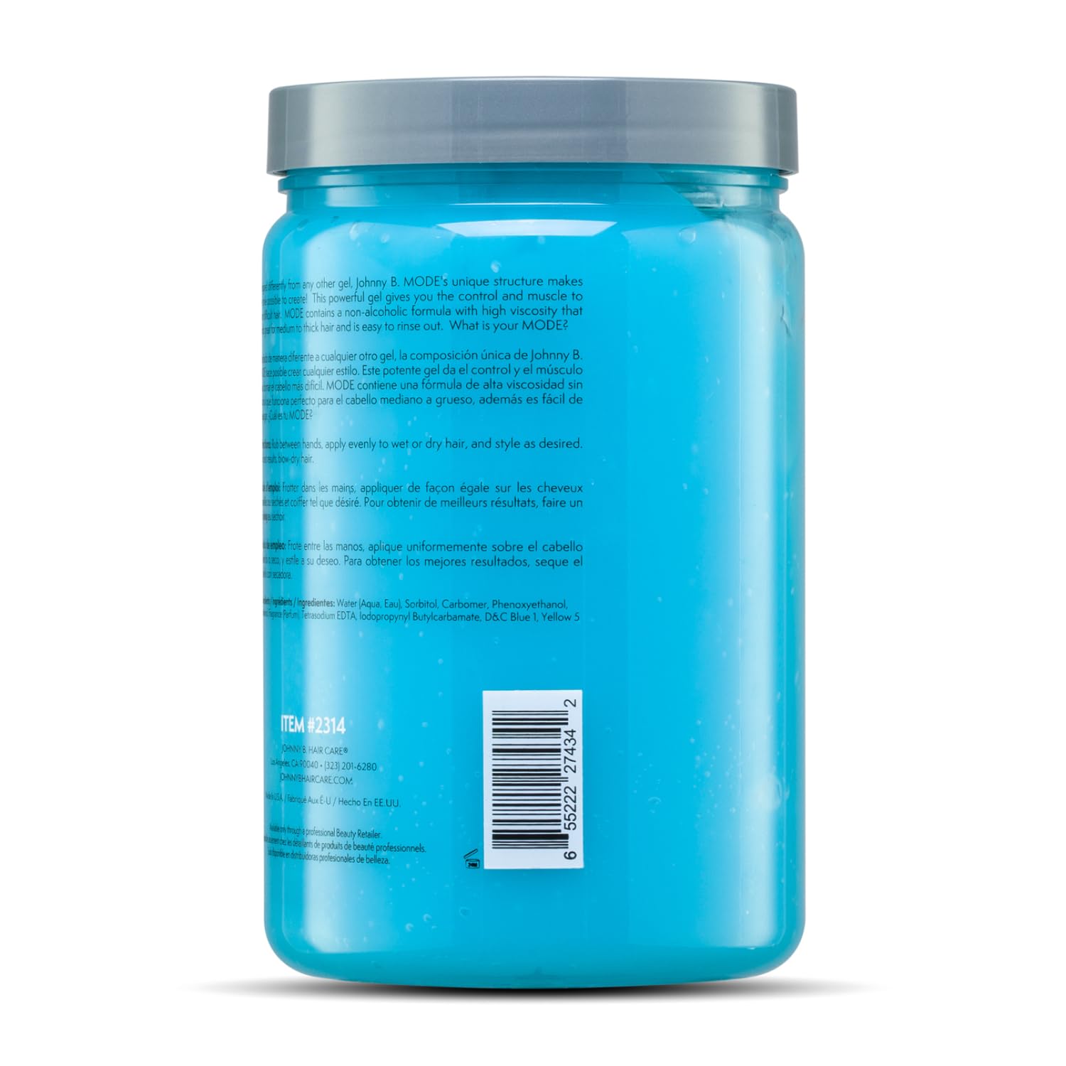 Thumbnail 2 de JOHNNY B. Mode Professional Hair Styling Gel (Alcohol-Free, No-Flake)