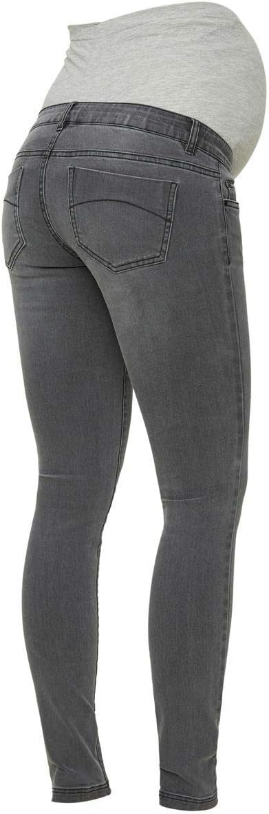 Thumbnail 6 de Mamalicious Mllola Slim Grey Jeans A. Noos Trouser – Fünf-Taschen, verstellbarer Bund