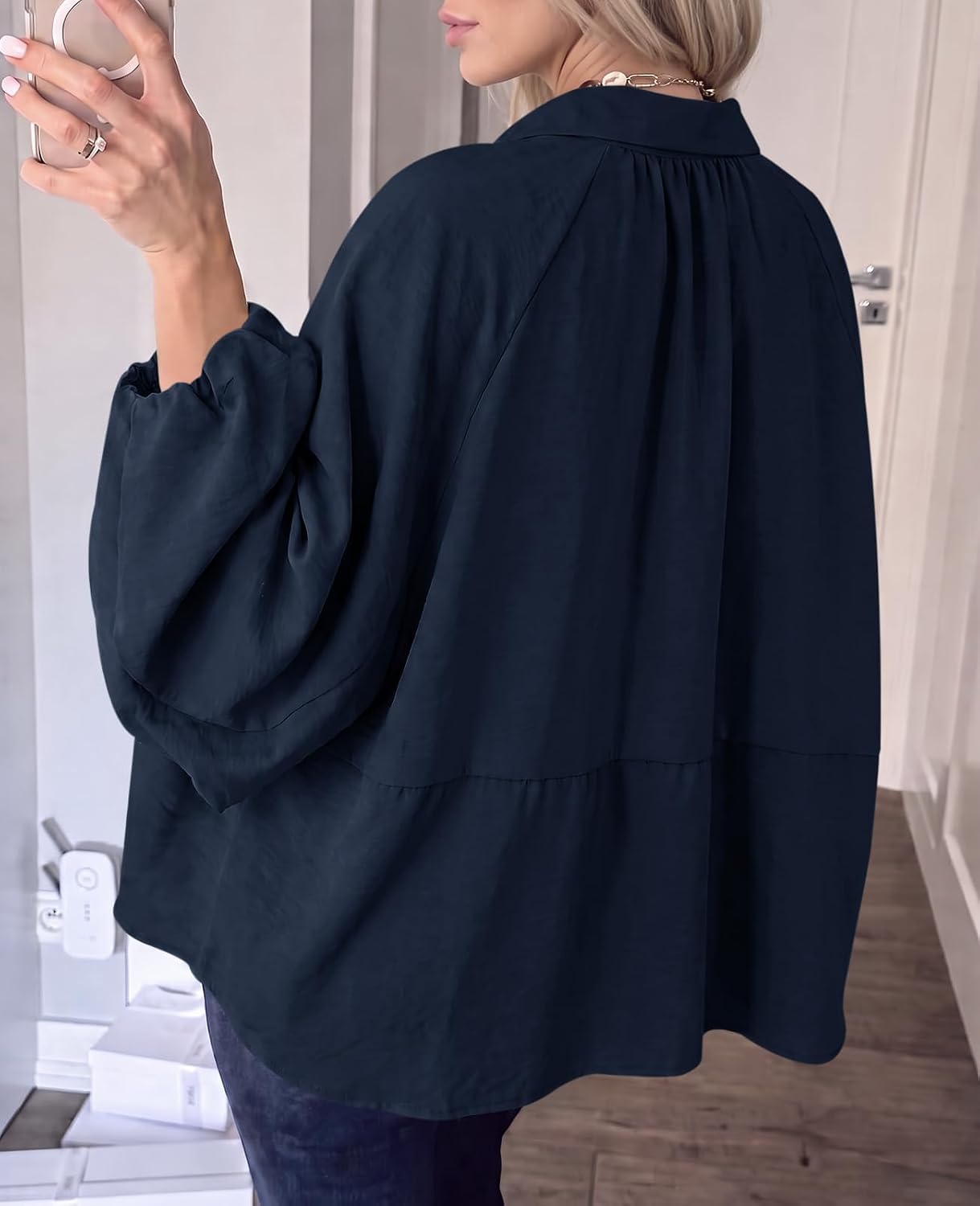 Detalle de Tankaneo Women's Bomber Jacket, Oversized